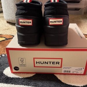 Hunter Black Slip-On Footwear - HWASKERN waterproof suede ankle boots